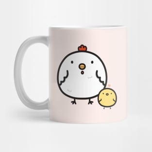 Cute chick and chicken Mug